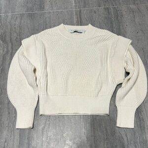 IRO Kharla Sweater, white, size small